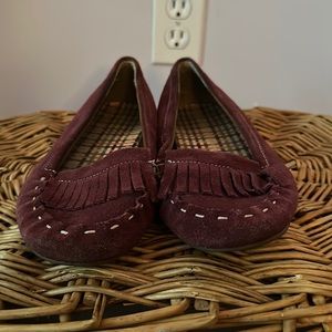Lands End Purple Loafers